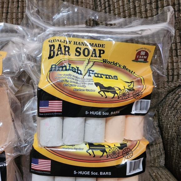 Amish Farm Soap 4 packs 5 huge bars 5oz each soap total 20 bars Made in USA - Picture 5 of 6